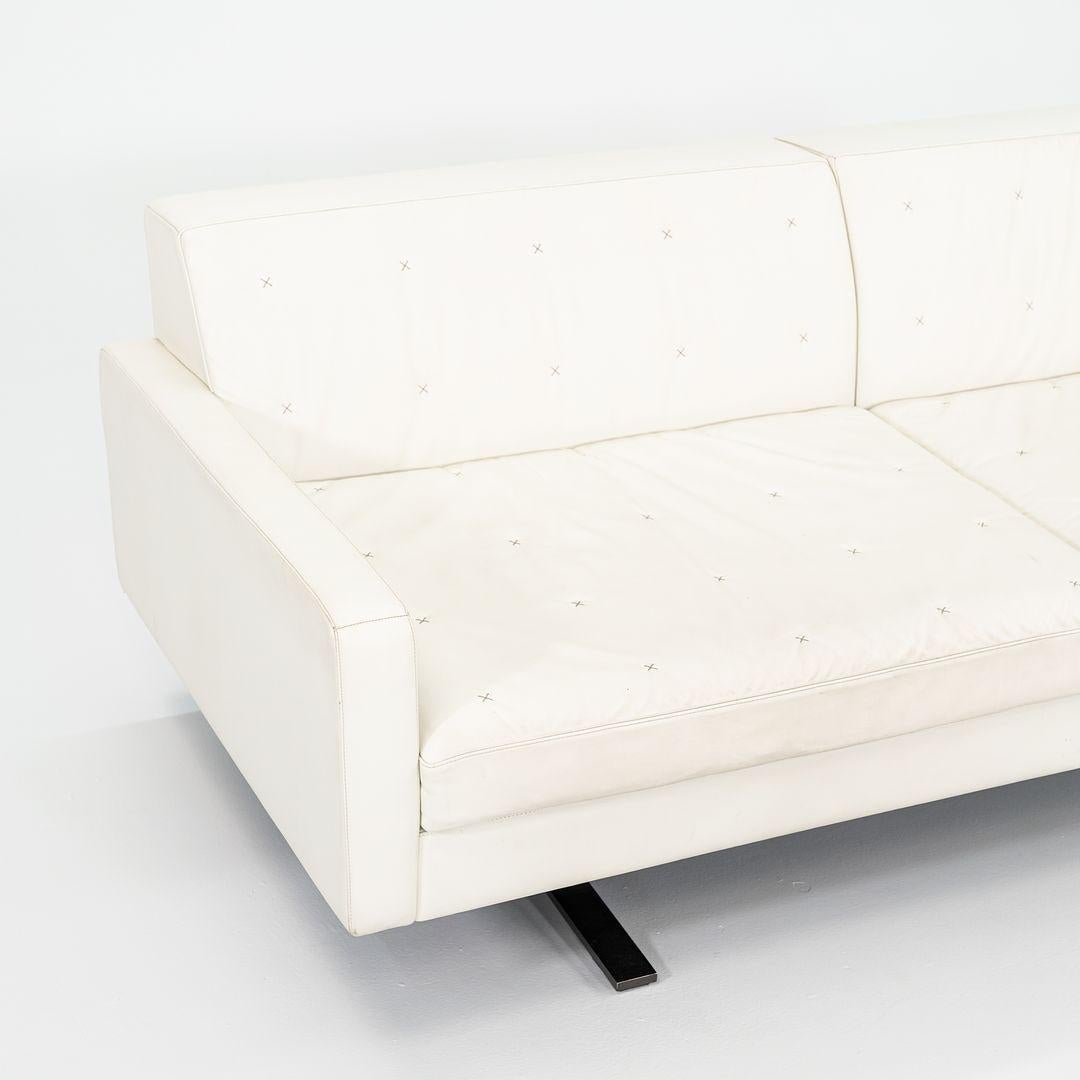 2013 Poltrona Frau Kennedee Zweisitzer-Sofa von Jean-Marie Massaud Weißes 2x Avail (Italienisch) im Angebot