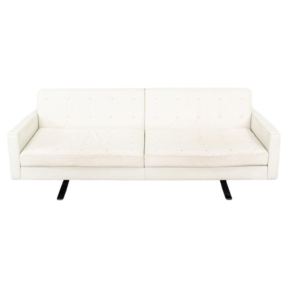 2013 Poltrona Frau Kennedee Two-Seater Sofa by Jean-Marie Massaud White 2x Avail
