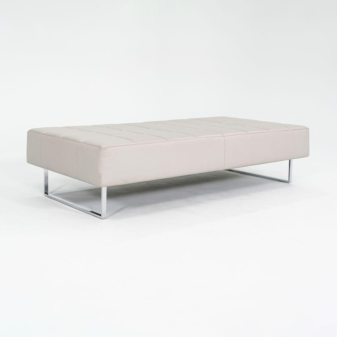 2013 Banco Poltrona Frau Quadra de Studio Cerri & Associati en cuero gris en venta 1