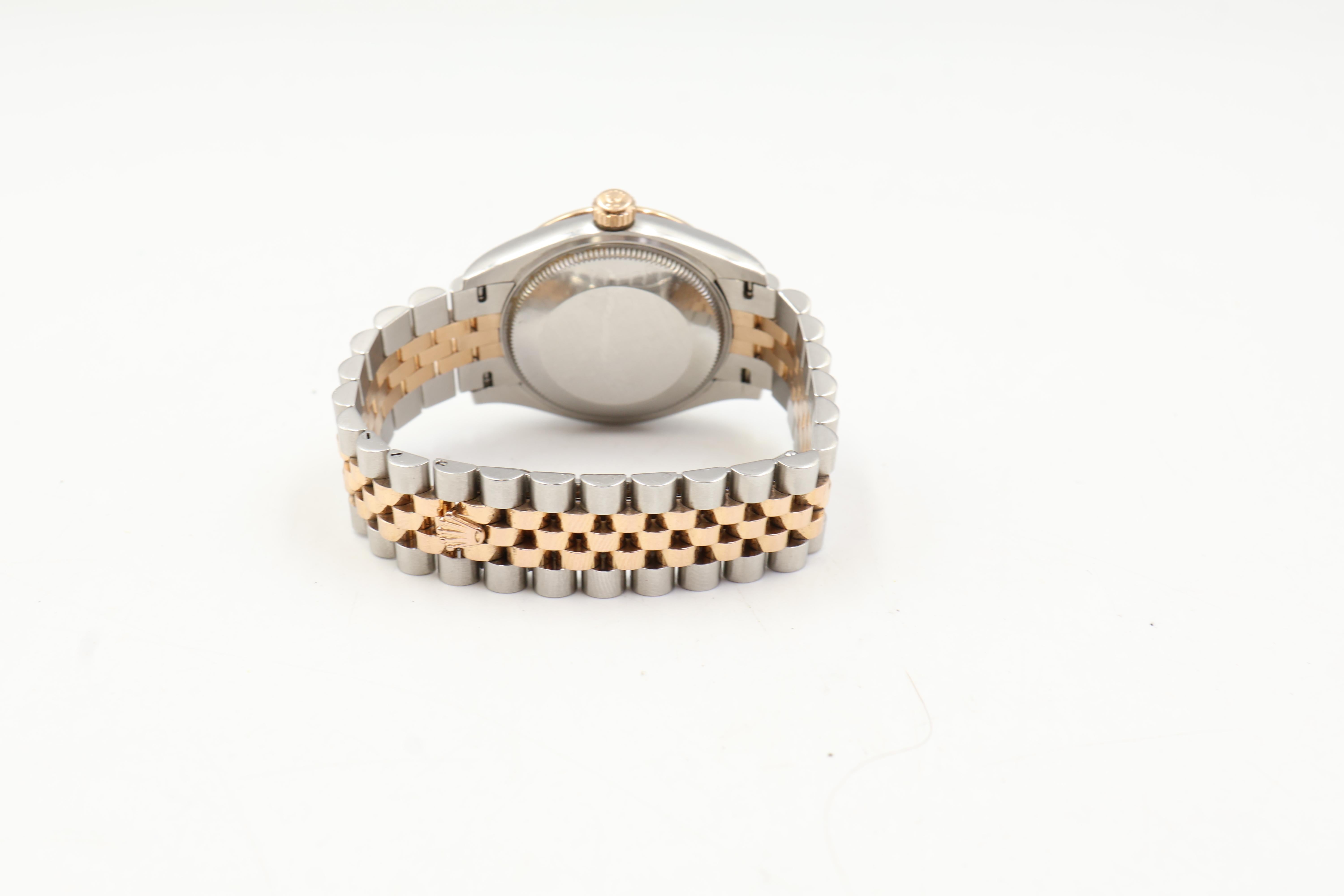 2013 Rolex Datejust 31 278271 Perlmutt Zifferblatt Damenuhr im Angebot 4