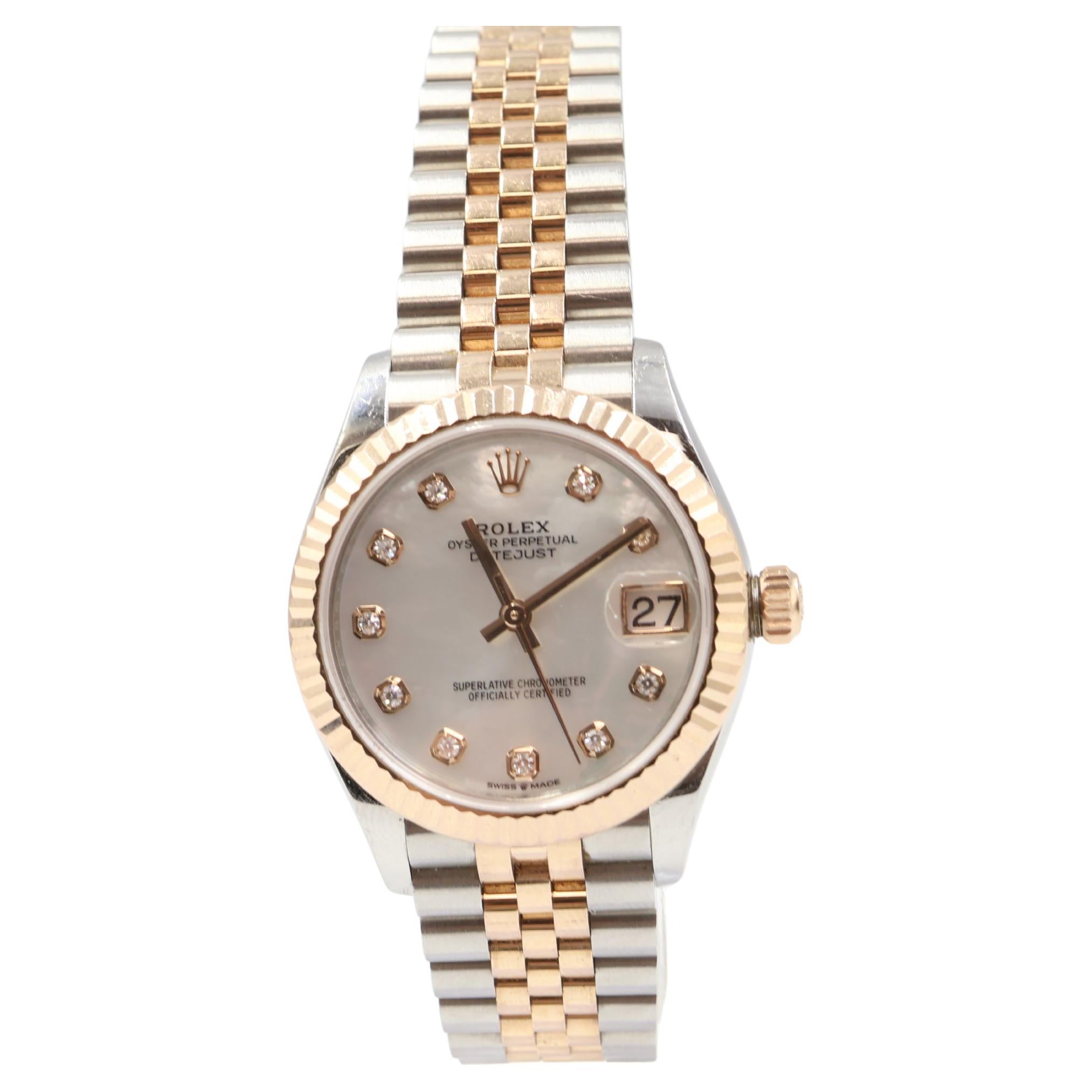 2013 Rolex Datejust 31 278271 Perlmutt Zifferblatt Damenuhr im Angebot