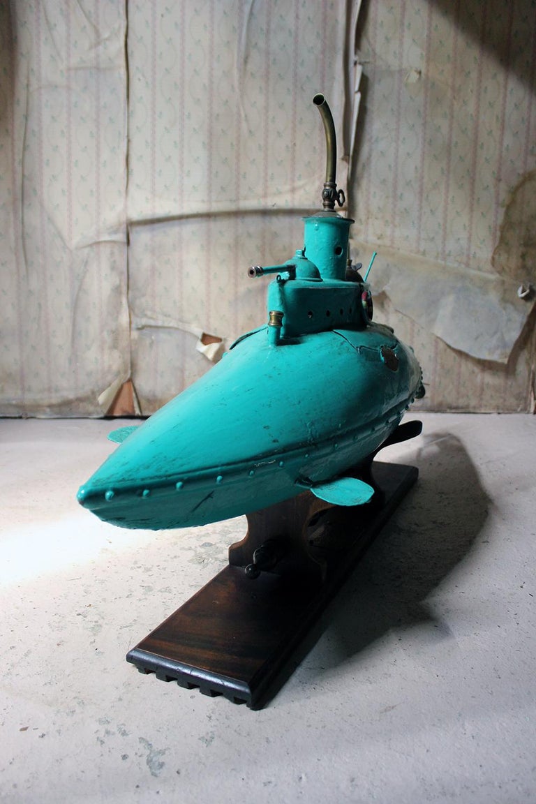 2013 Scratch Built ‘Seahorse’ Experimental Petrol Submarine; by Tom Petrusson 12