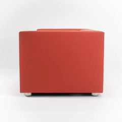 Divano SM1 2013 in pelle arancione di Shelton Mindel per Knoll