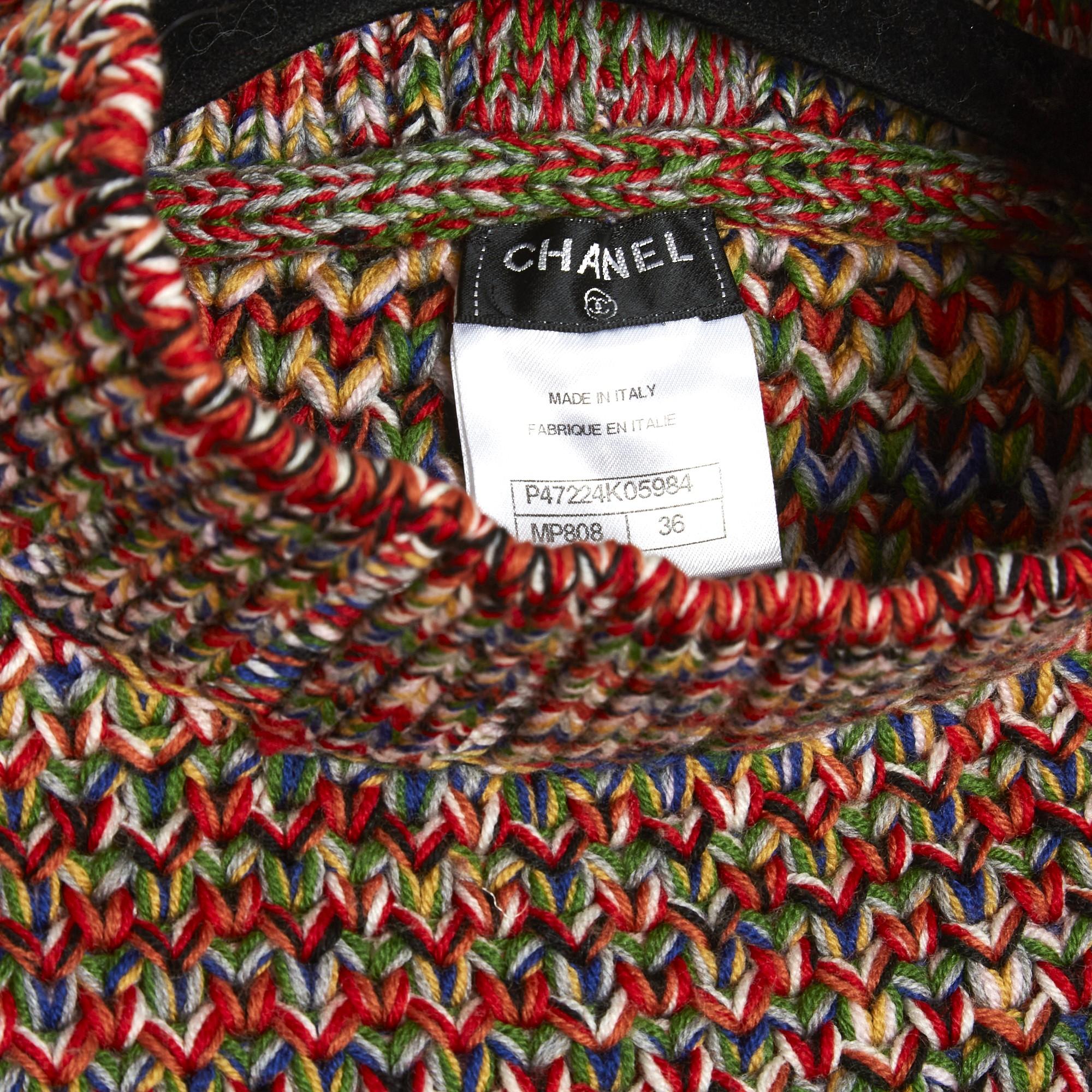 2013A Chanel Sweater FR36/38 Colorfull tweed 1