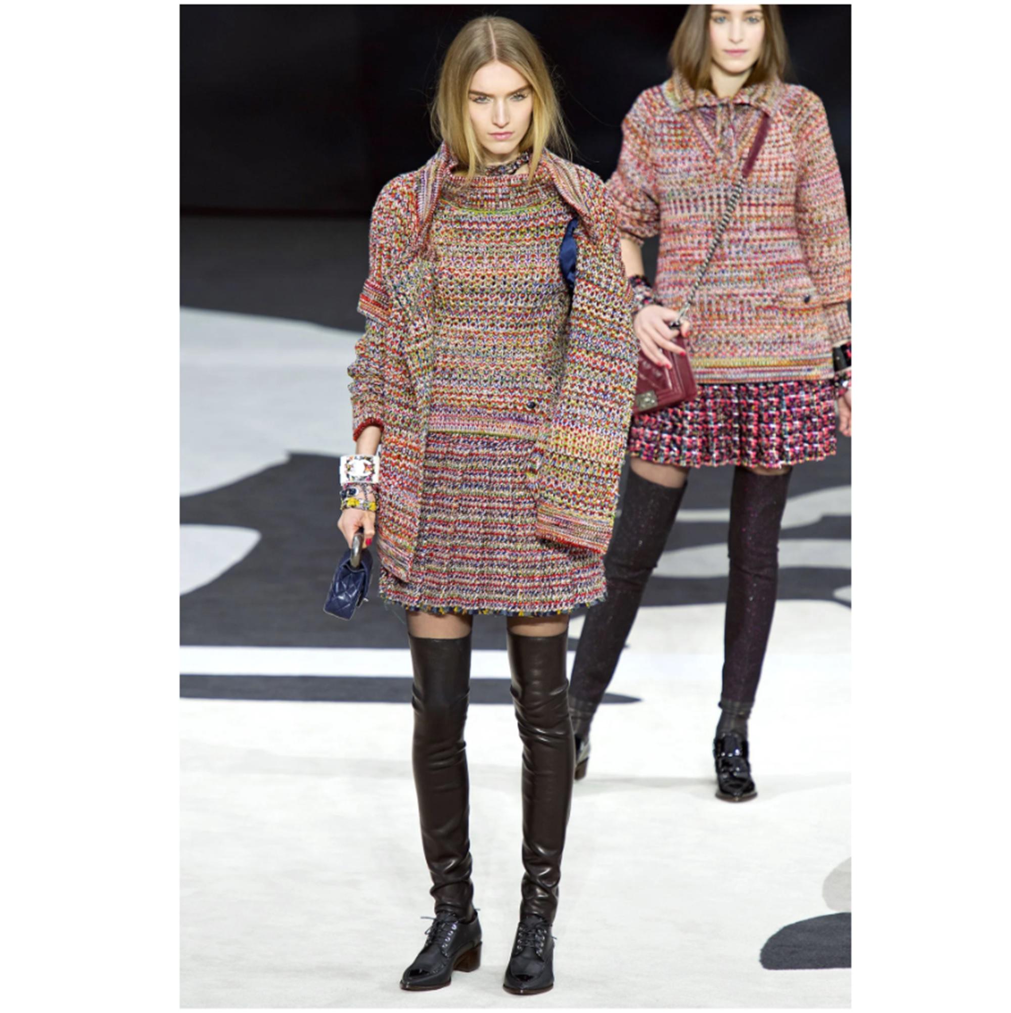 2013A Chanel Sweater FR36/38 Colorfull tweed 4