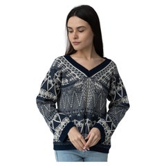 2014 14C Chanel & Lagerfeld Resort Singapur Kaschmirpullover Pullover Laufsteg 40it aus Kaschmir