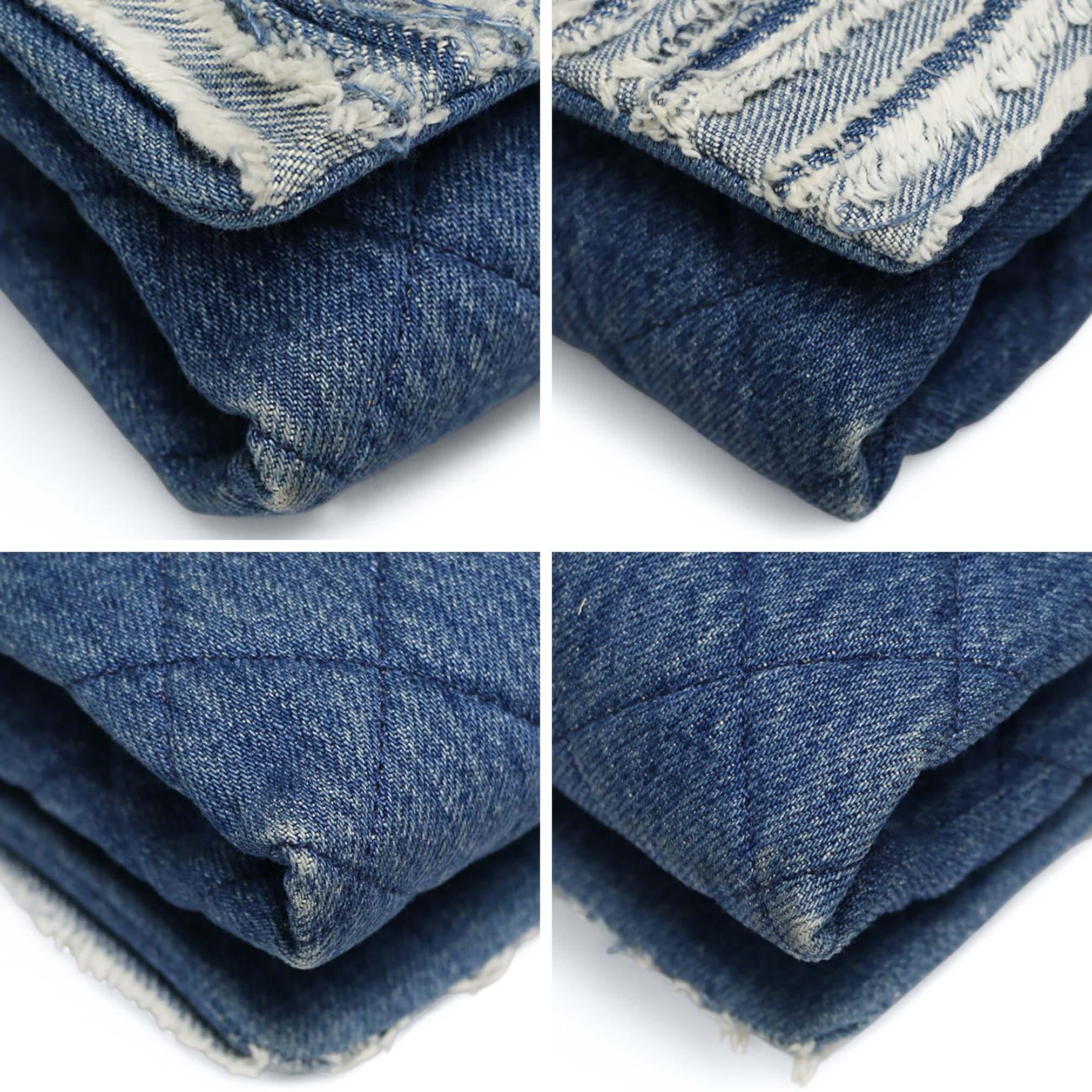 2014-2015 Denim Chanel clutch bag For Sale 2
