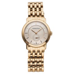 2014 Audemars Piguet Jules Audemars 18K Rose Gold White Guilloche Dial Auto 35mm