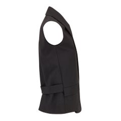 2014 Balenciaga Black Wool Tuxedo Waistcoat Jacket