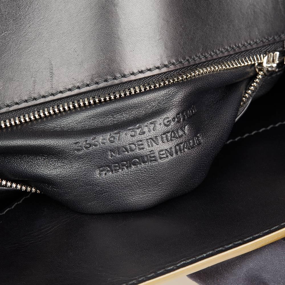 2014 Balenciaga Olive Green Alligator Leather Small Cable Shopper 3