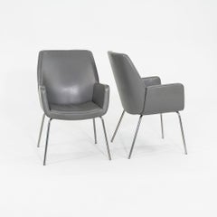 2014 Bindu Dining / Guest Chairs by Brian Kane for Coalesse in Grey Leather