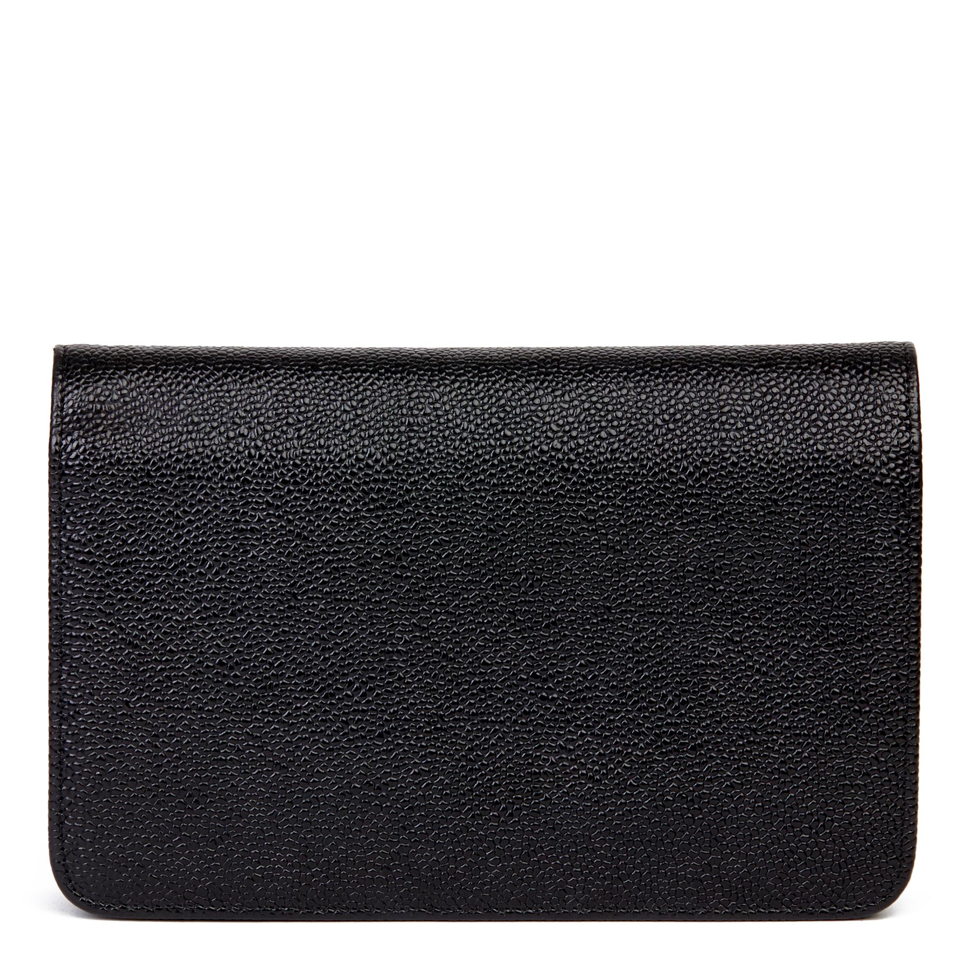 2014 Black Caviar Leather Timeless Wallet-on-Chain WOC In Excellent Condition In Bishop's Stortford, Hertfordshire