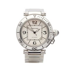 2014 Cartier Pasha de Cartier Seatimer Stainless Steel W31080M7 Wristwatch