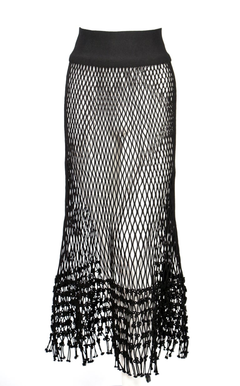 2014 CELINE by PHOEBE PHILO black net runway skirt - new at 1stDibs