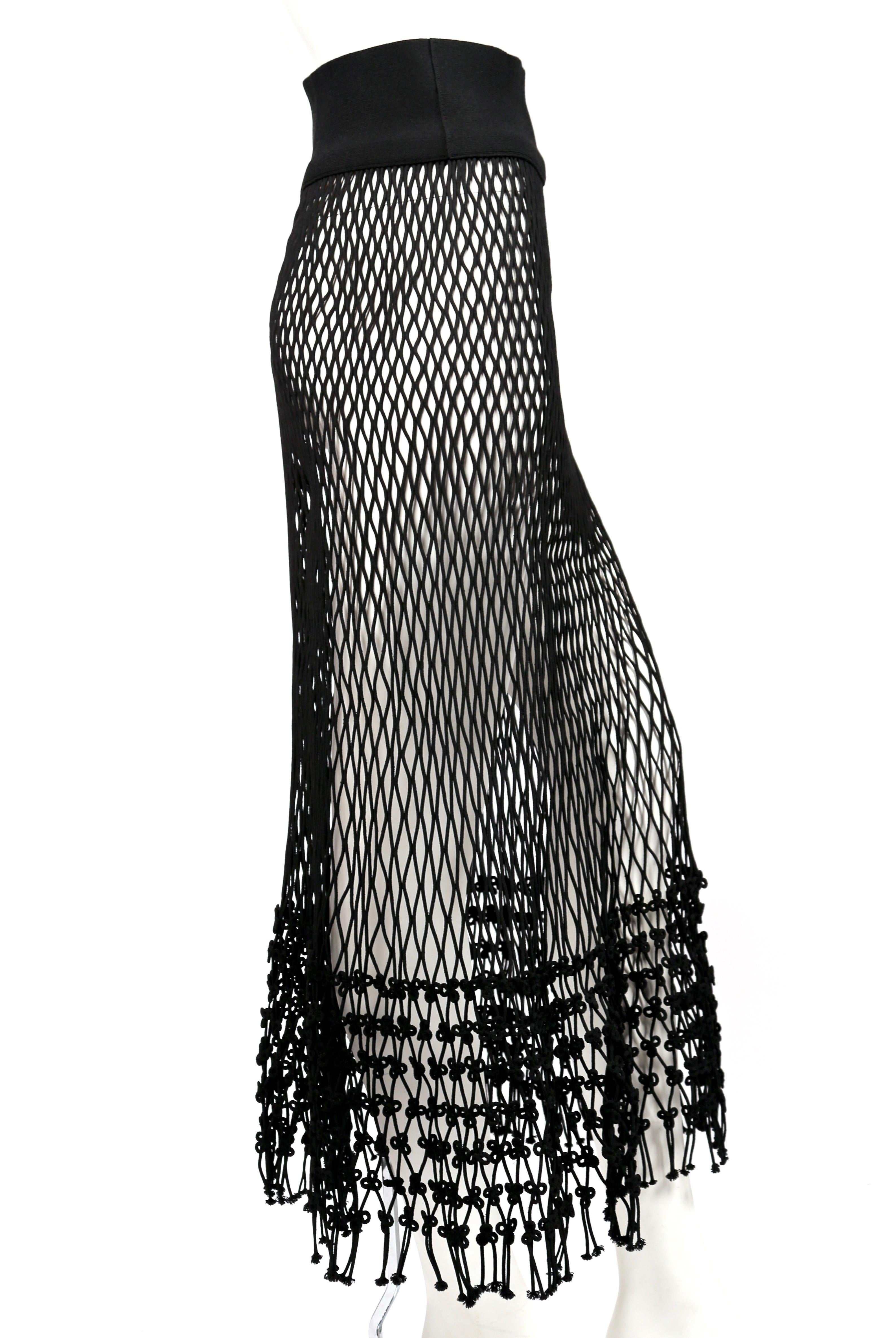 Black 2014 CELINE by PHOEBE PHILO black net runway skirt - new