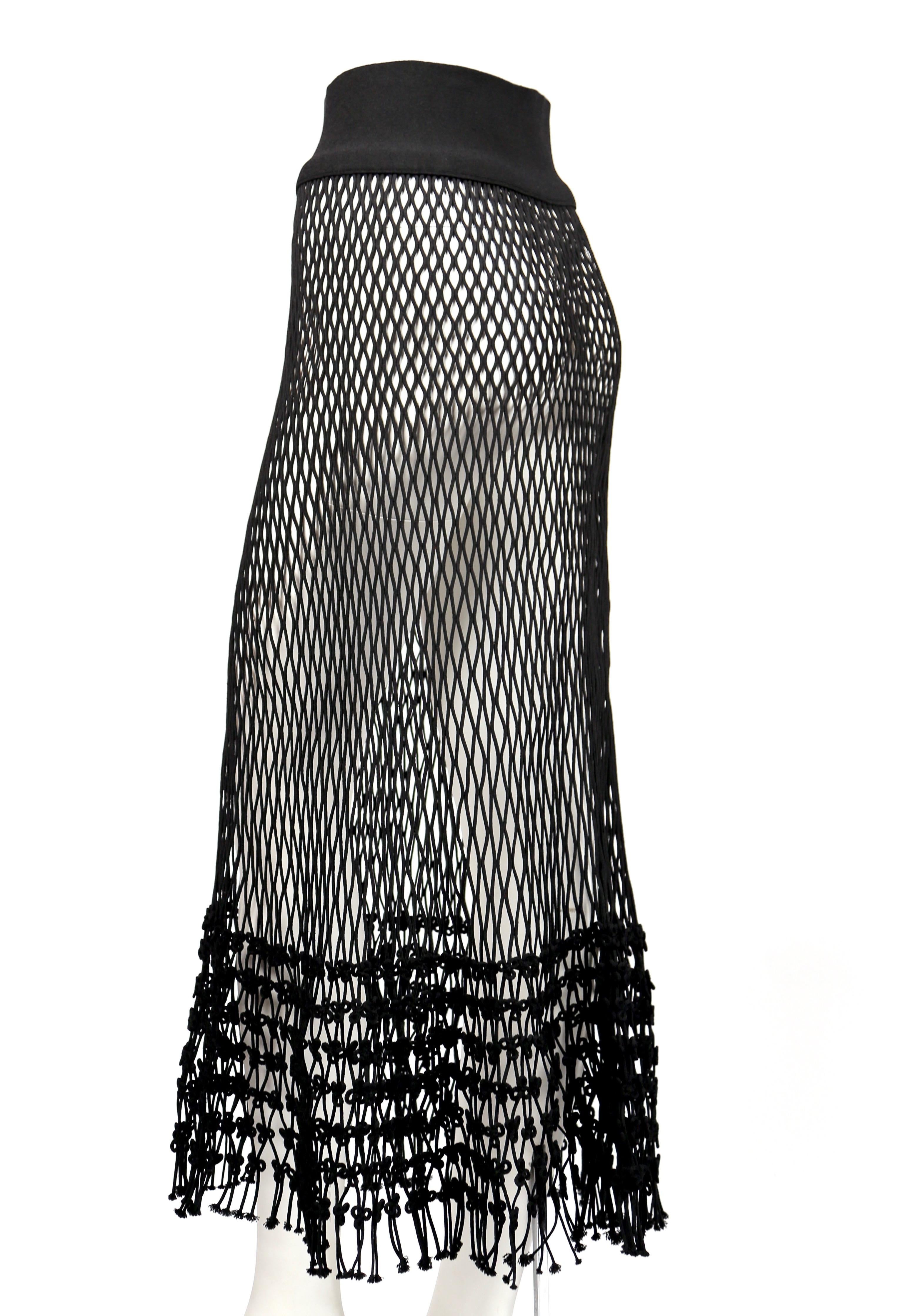 2014 CELINE by PHOEBE PHILO black net runway skirt - new In New Condition In San Fransisco, CA