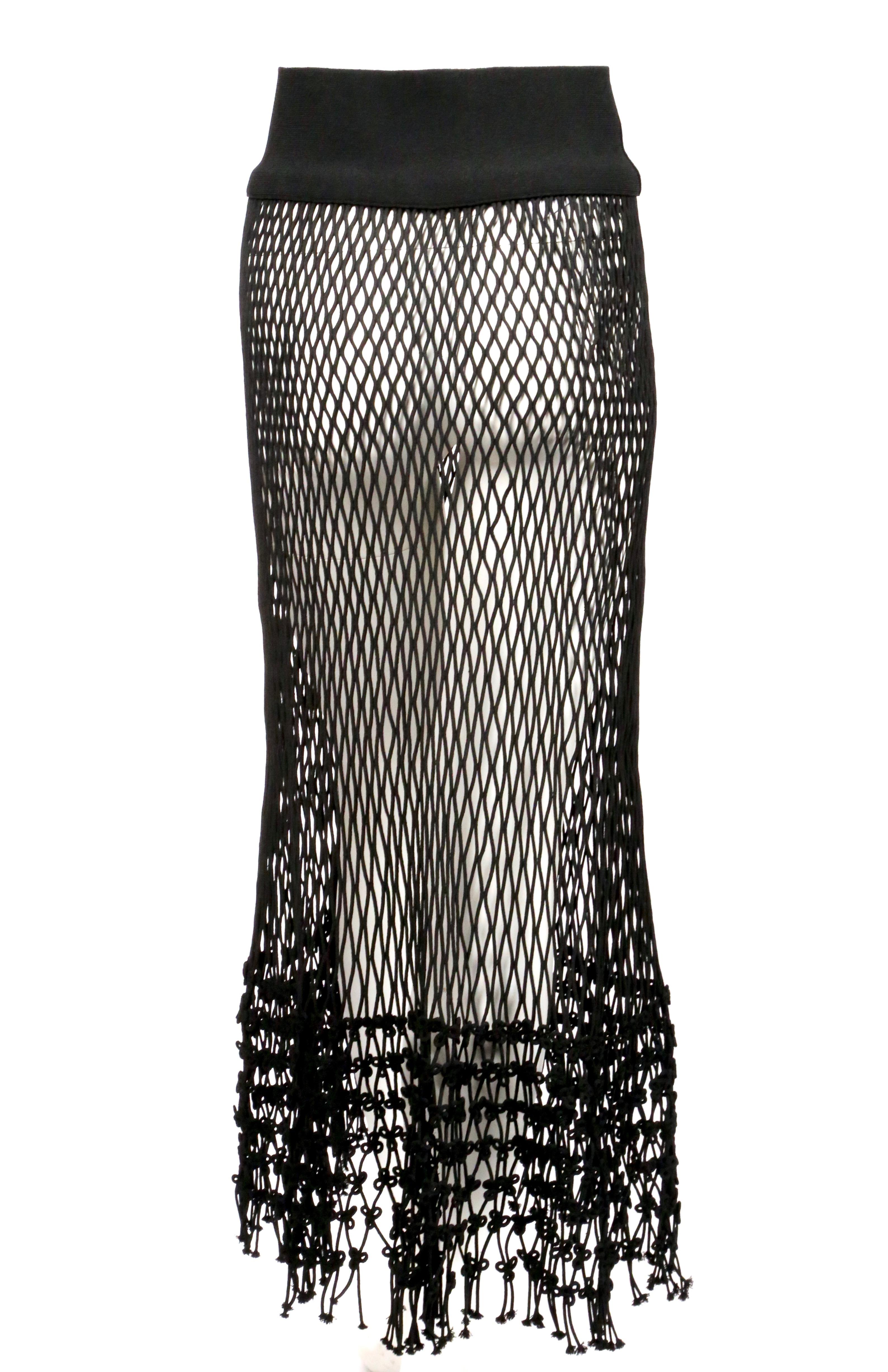 2014 CELINE by PHOEBE PHILO black net runway skirt - new 1