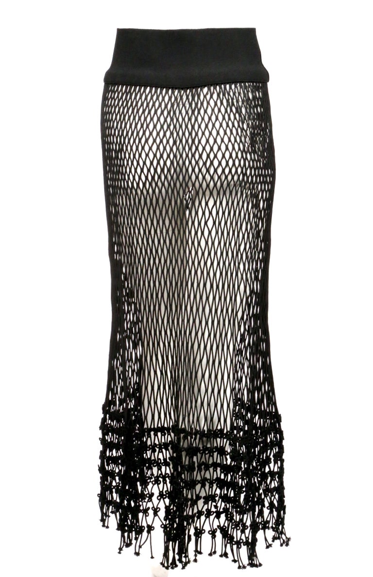 2014 CELINE by PHOEBE PHILO black net runway skirt - new at 1stDibs