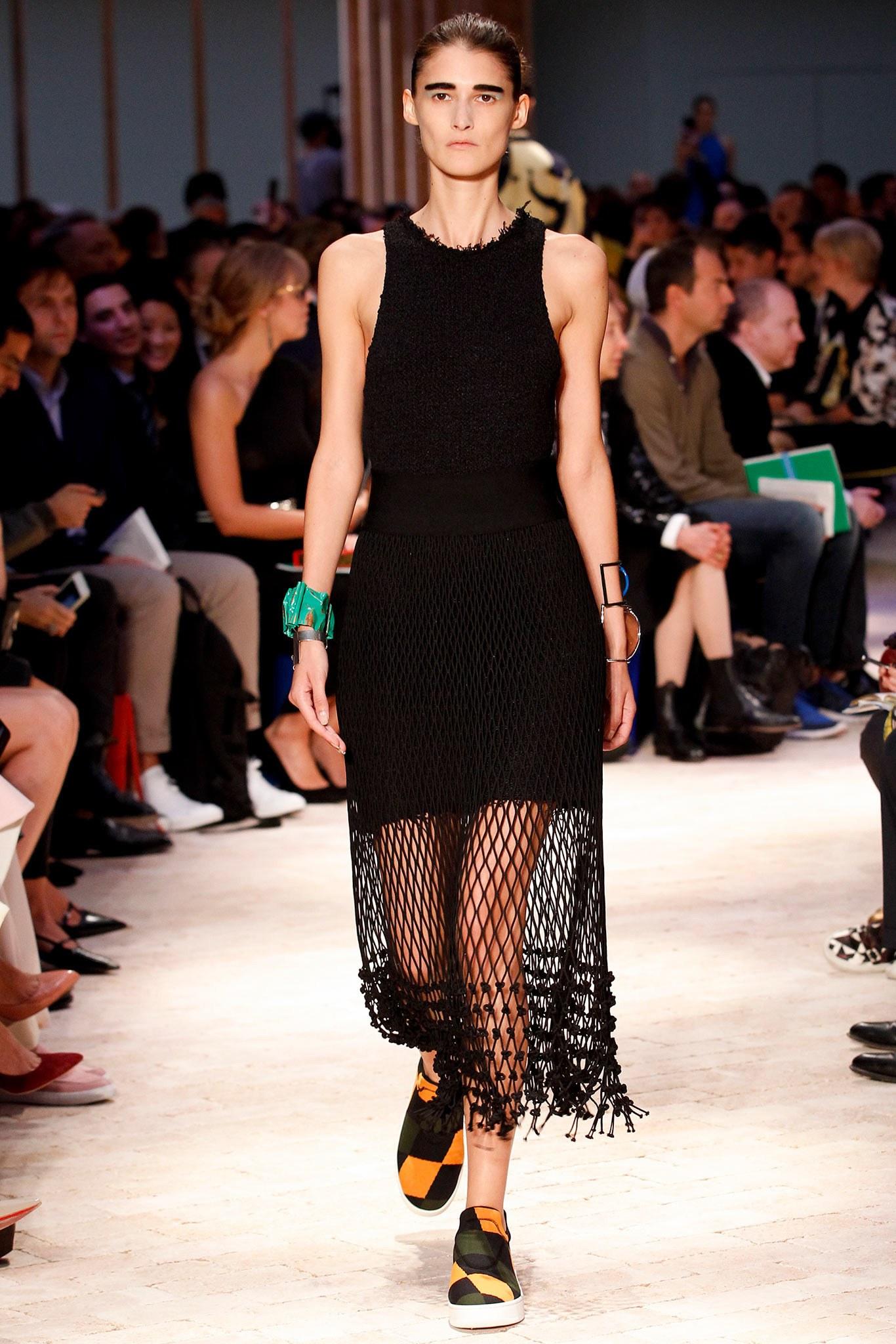 2014 CELINE by PHOEBE PHILO black net runway skirt - new 2