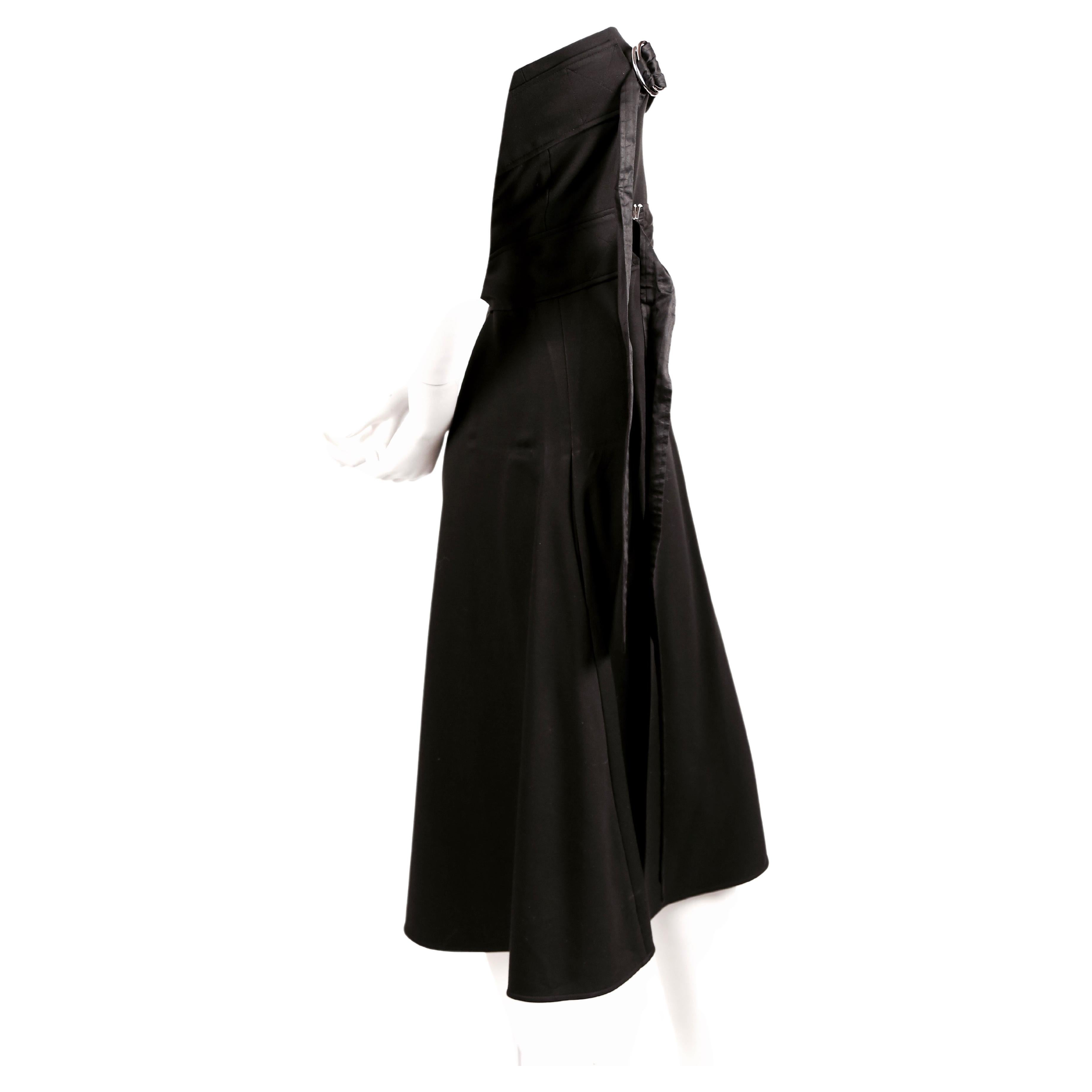 2014 CELINE BY PHOEBE PHILO black strapless dress with belts In Good Condition In San Fransisco, CA