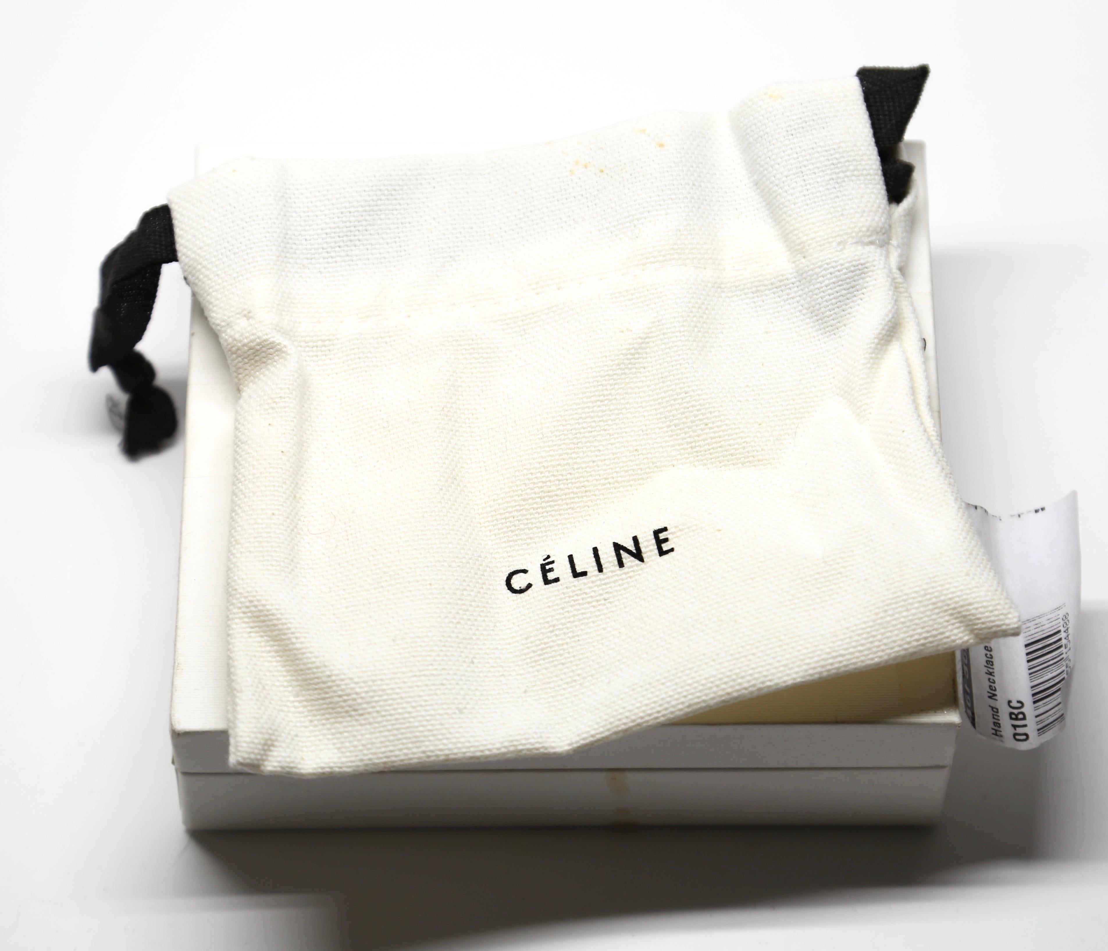 2014 CELINE by PHOEBE PHILO porcelain hand necklace by LIMOGES 2