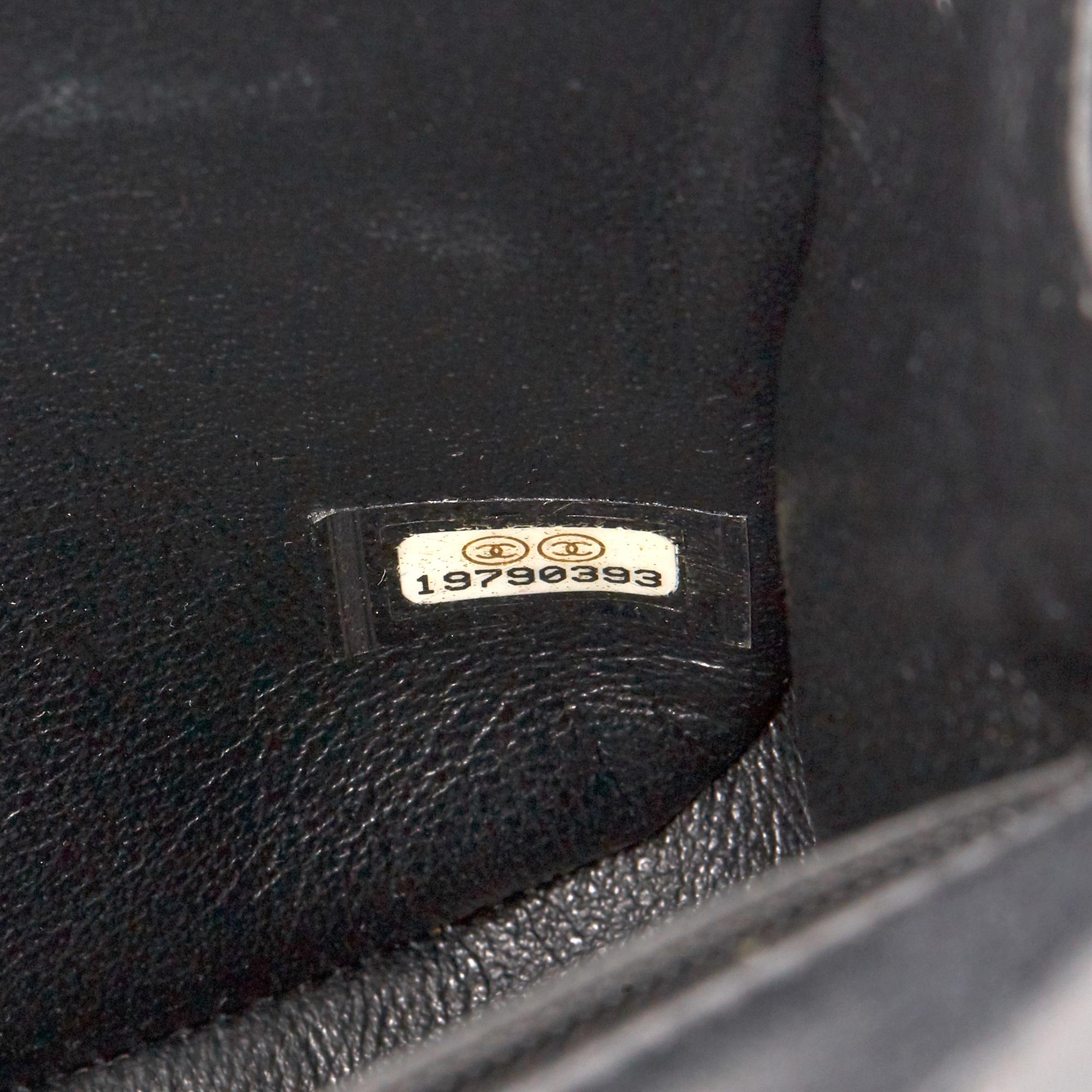 2014 Chanel Black Embossed Calfskin Leather Paris-Dallas Classic Single Flap Bag 5