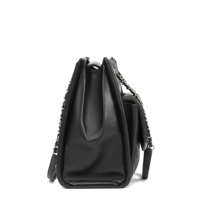 2014 Chanel Black Quilted Lambskin Classic Shoulder Tote at 1stDibs
