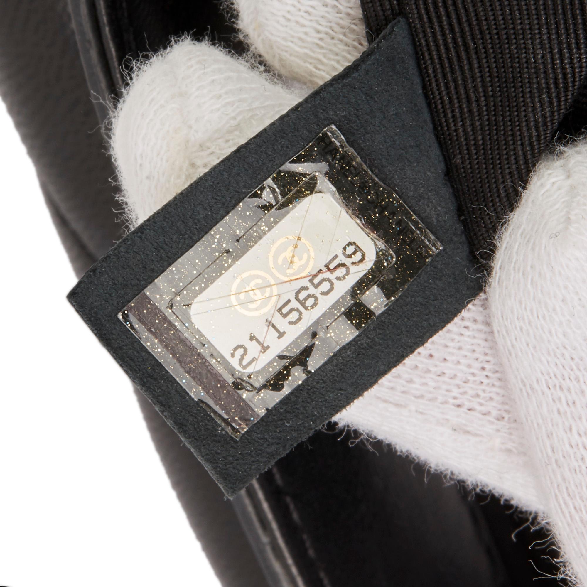 2014 Chanel Black Quilted Lambskin & Pony Fur Paris-Dallas Saddle Bag 4