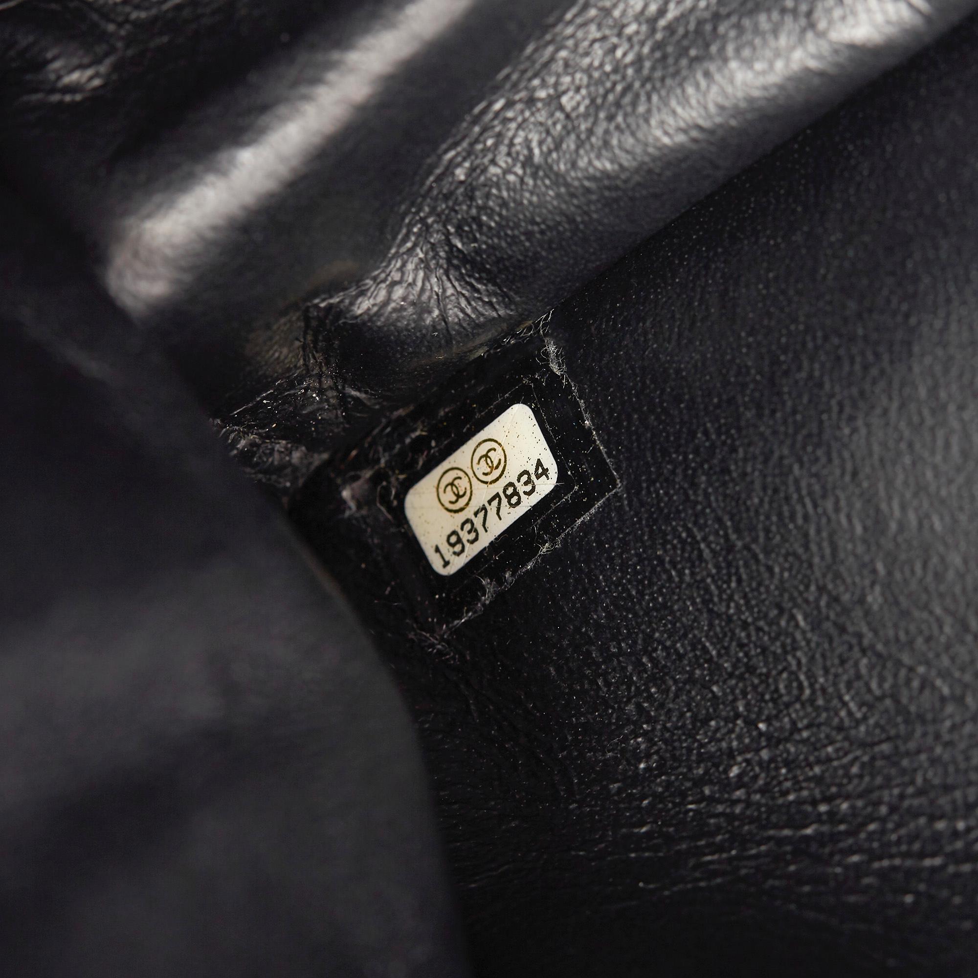 2014 Chanel Black Quilted Lambskin Timeless Foldover Shoulder Bag 3