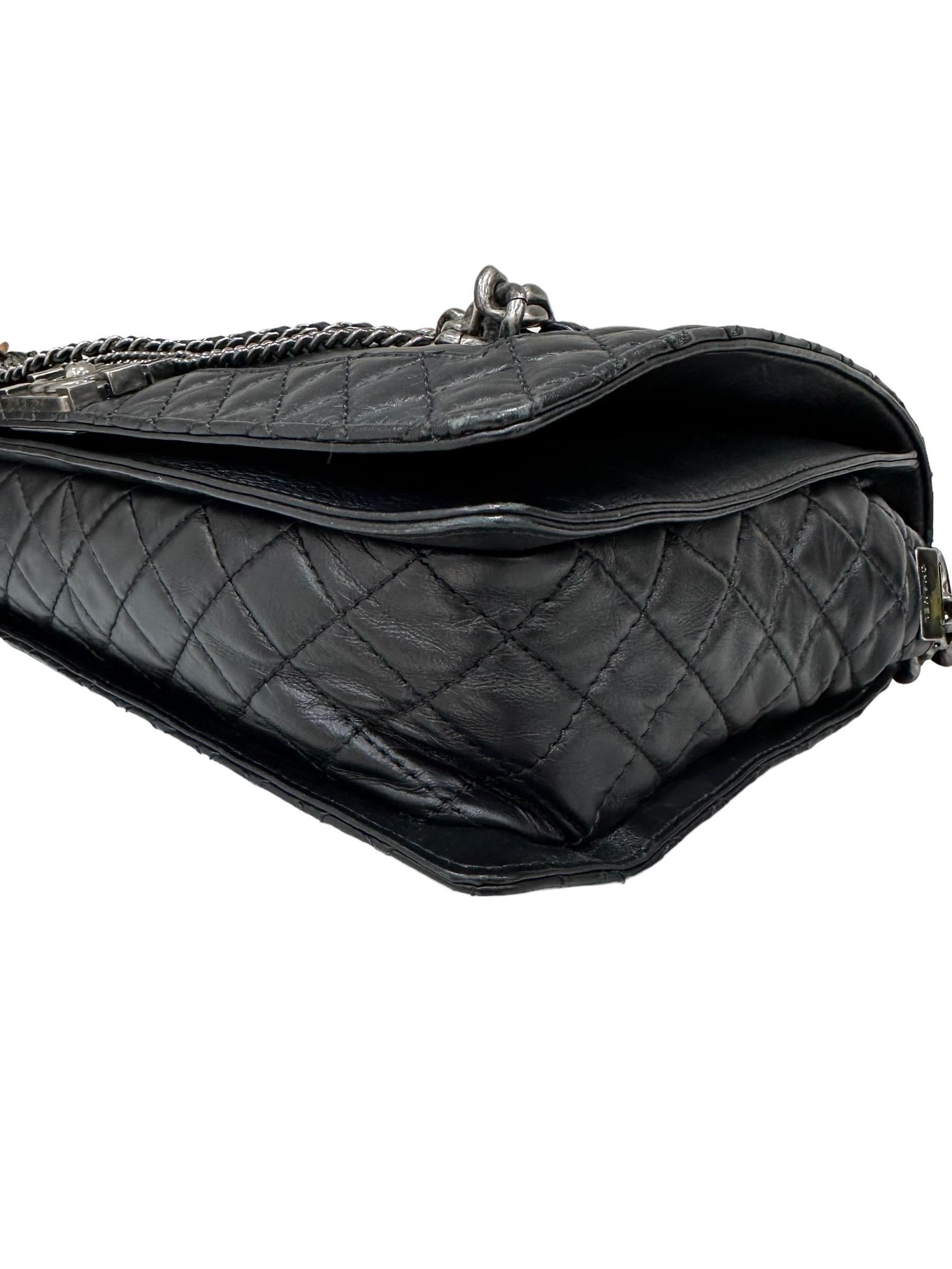 2014 Chanel Boy XL Limited Edition Shoulder Bag Multi Chains 4