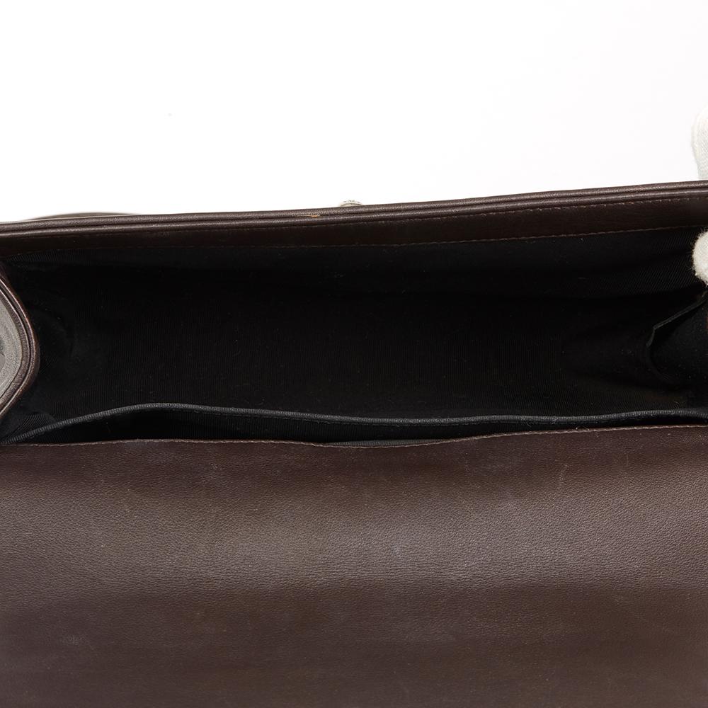 2014 Chanel Brown Embossed Calfskin Leather Paris-Dallas Cordoba Medium Le Boy 5