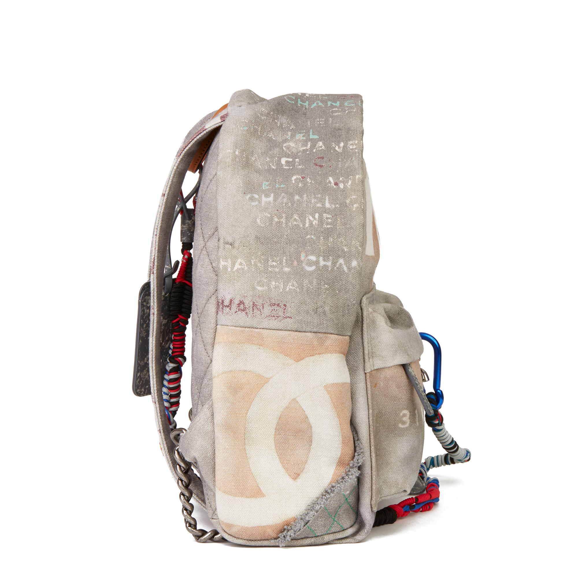 chanel backpack graffiti