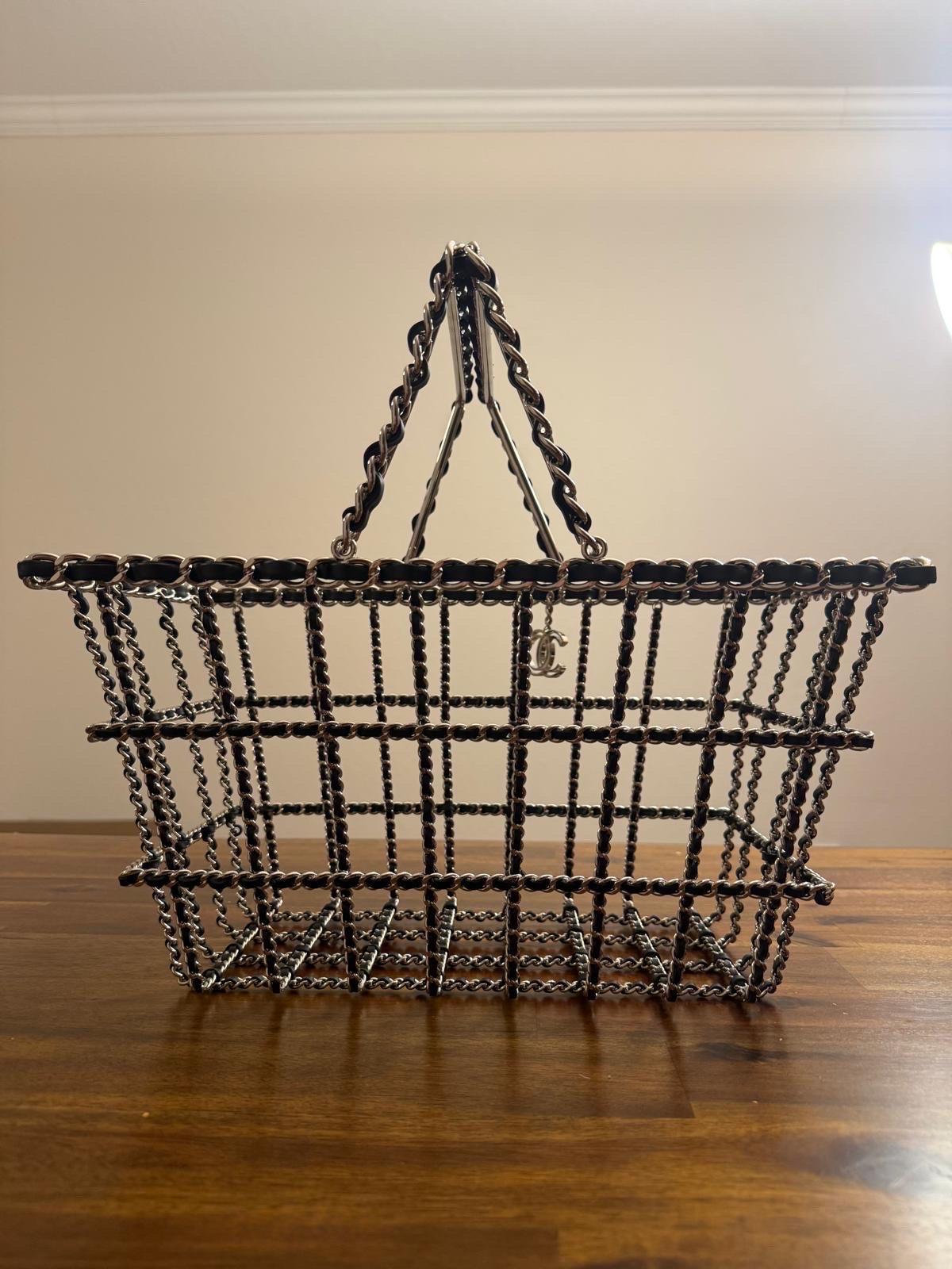 Women's or Men's 2014 Chanel Grocery Basket Bag