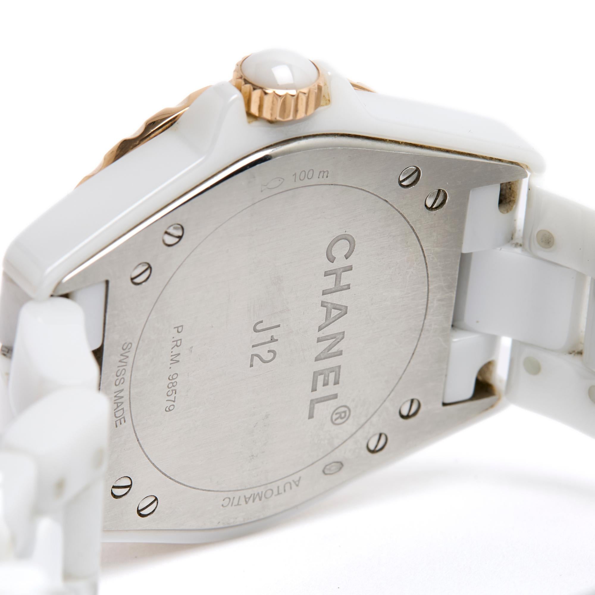 2014 Chanel J12 Montre 365 Orologio J12 in ceramica oro rosa 365 In condizioni ottime in vendita a PARIS, FR