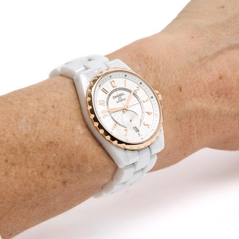 2014 Chanel J12 Montre 365 Rose Gold Ceramic J12 Watch 365 For 
