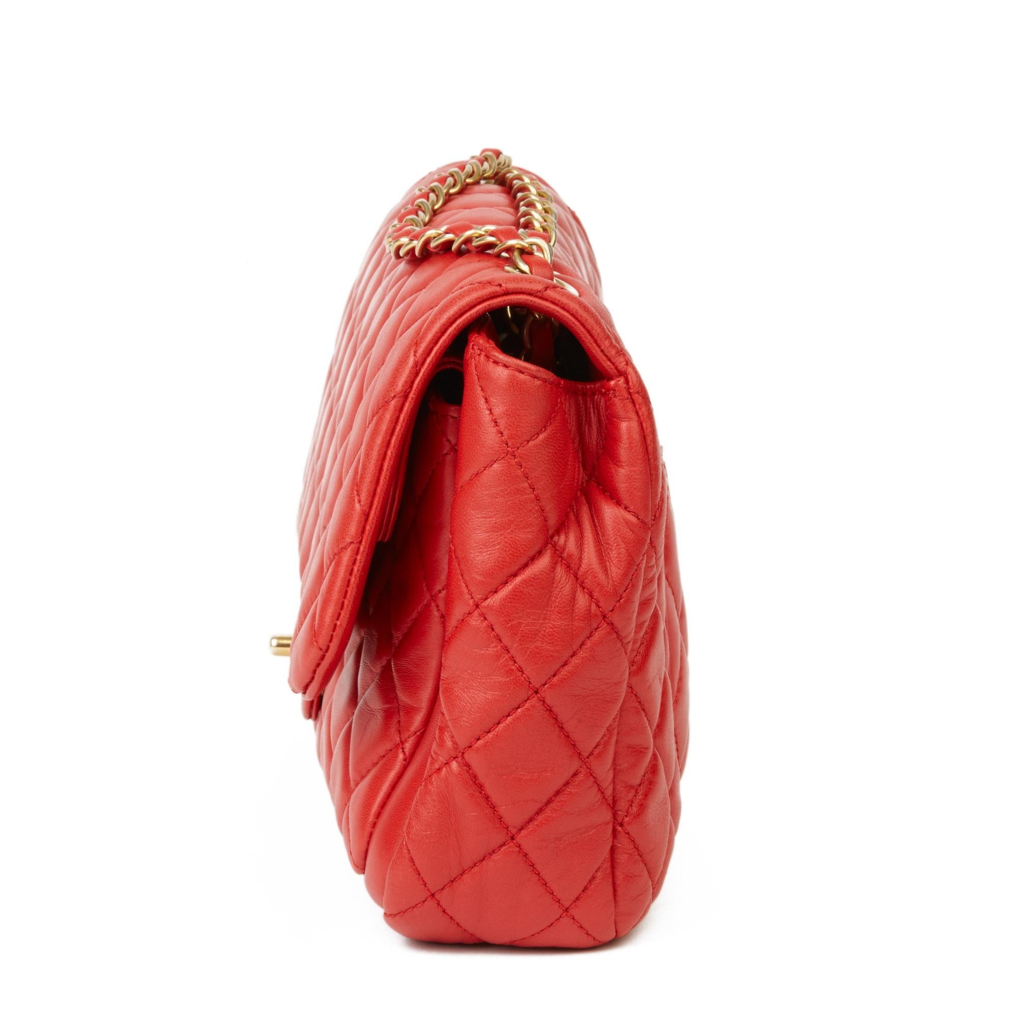 CHANEL
Lipstick Red Quilted Lambskin Classic Single Flap Bag

Xupes Reference: CB197
Serial Number: 18851821
Age (Circa): 2014
Accompanied By: Chanel Dust Bag, Box, Care Booklet, Authenticity Card, Protective Felt
Authenticity Details: Authenticity