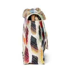2014 Chanel Multicolor Quilted Canvas Watercolour Colorama Flap Bag