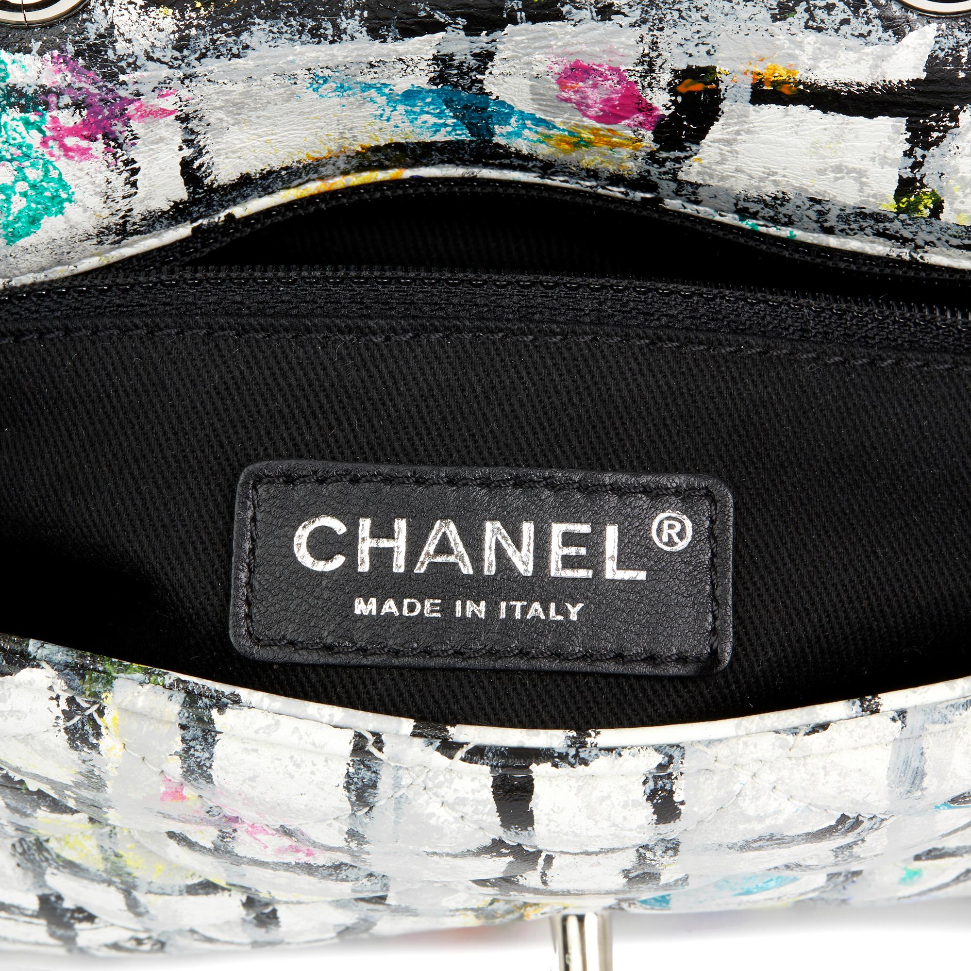 2014 Chanel Multicolour Hand-painted Quilted Lambskin Graffiti Mini Flap Bag 2
