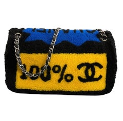 2014 Chanel No. 5 Pop Art flap bag in Shearling Patchwork