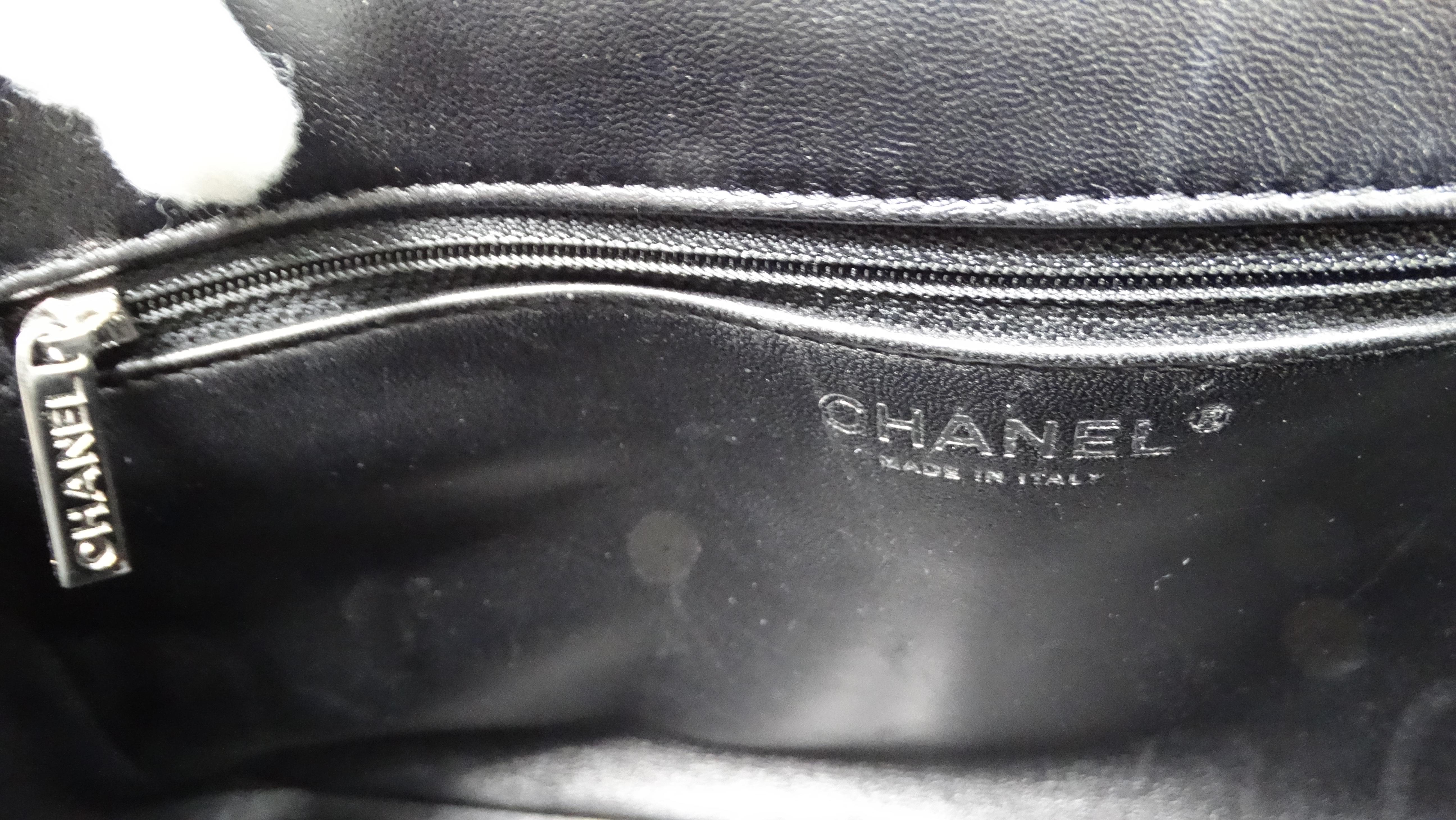2014 Chanel Runway No. 5 Comic Shearling Lambskin Shoulder Flap Bag For Sale 9