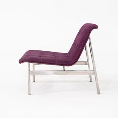 2014 Charles Pollock Bernhardt Design CP1 Lounge Chairs, Purple Fabric (Pair)