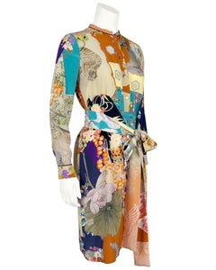 2014 Gucci Silk Printed Tunic Style Dress