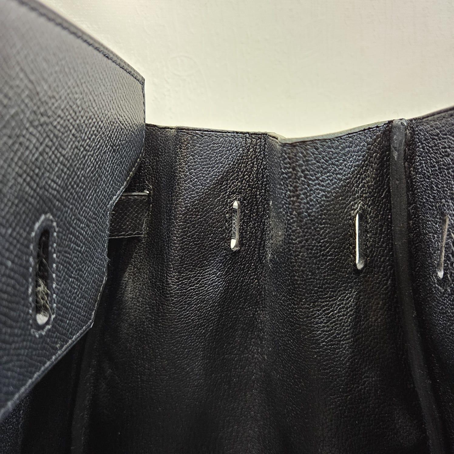 2014 Hermes Birkin 35 Black Epsom Bag 6