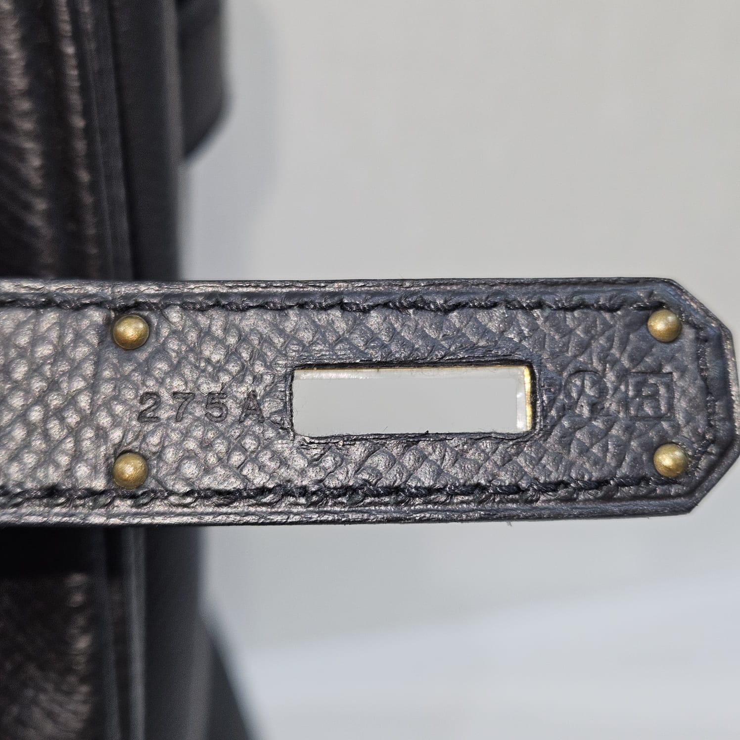 2014 Hermes Birkin 35 Black Epsom Bag 11