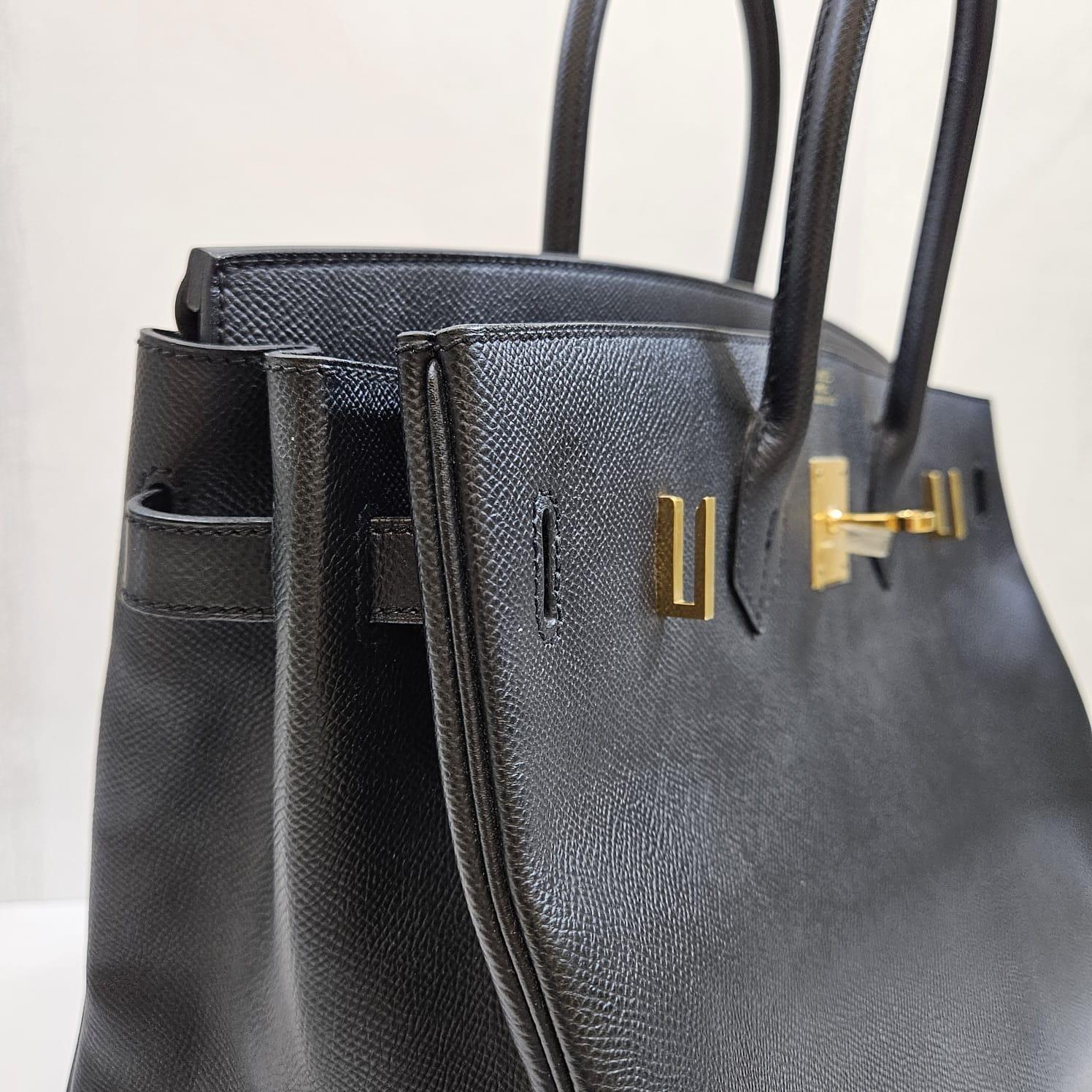 2014 Hermes Birkin 35 Black Epsom Bag 13