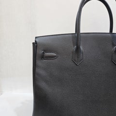2014 Hermes Birkin 35 Black Epsom Bag