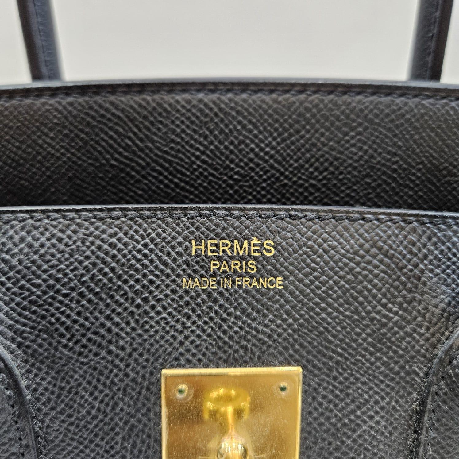 2014 Hermes Birkin 35 Black Epsom Bag 16