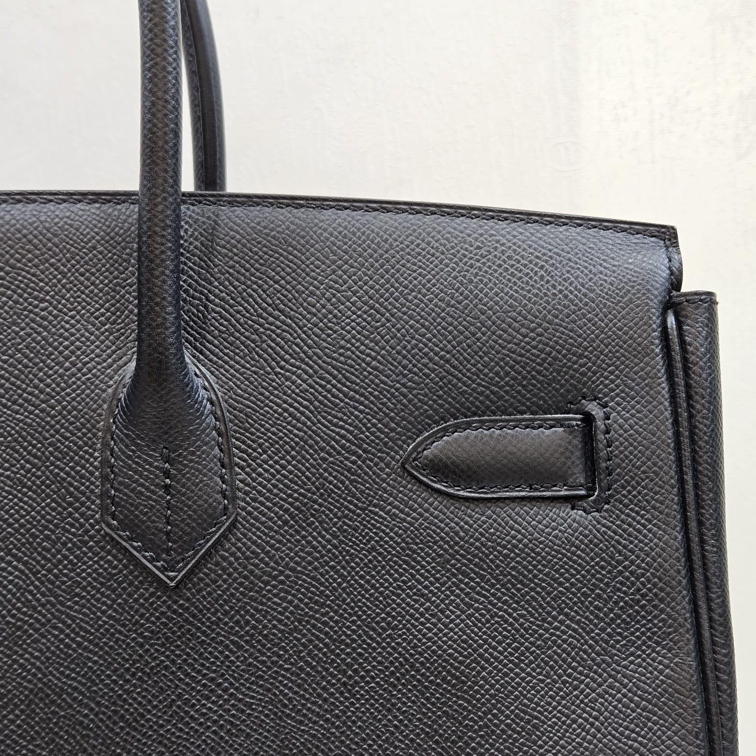 Women's or Men's 2014 Hermes Birkin 35 Black Epsom Bag