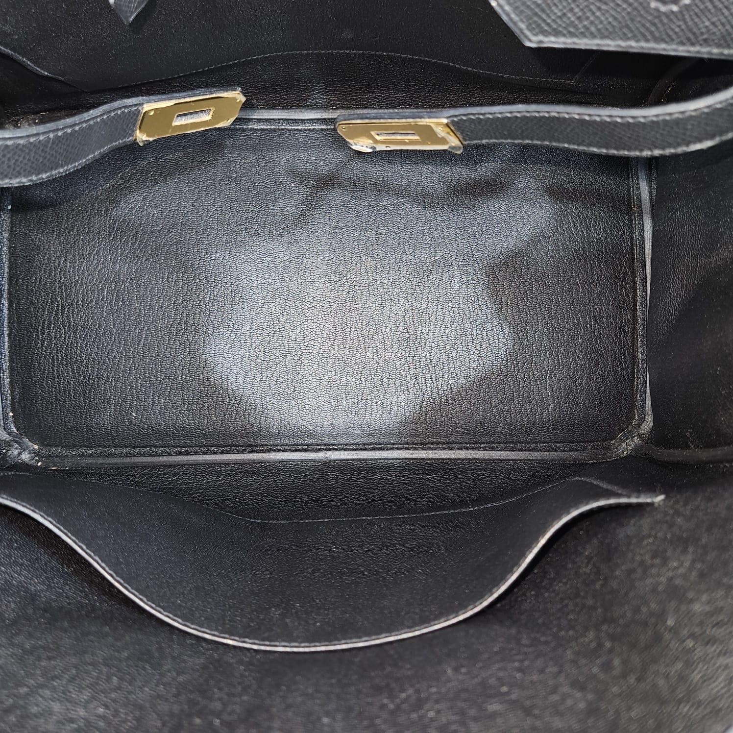 2014 Hermes Birkin 35 Black Epsom Bag 1