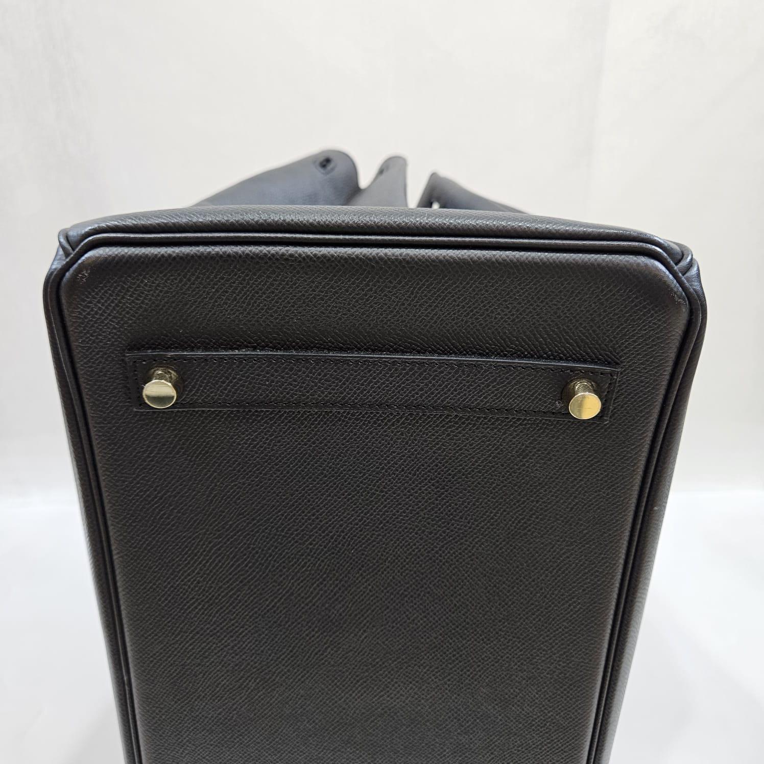 2014 Hermes Birkin 35 Black Epsom Bag 4